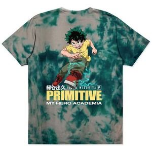 Primitive Skateboarding Men's X My Hero Academia Full Cowl Tie Dye Tee T-Shirt